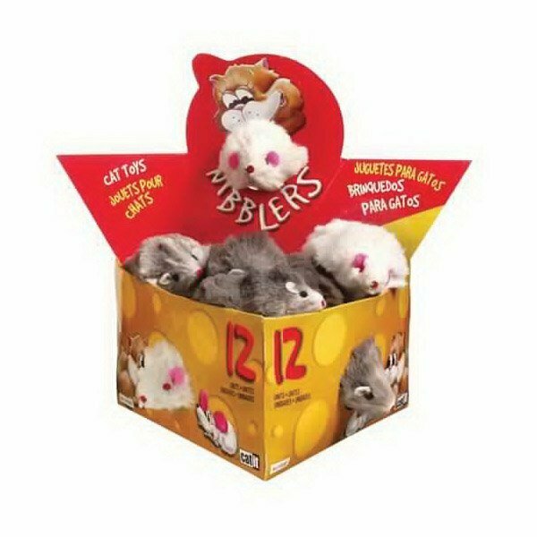 Catit 51322 Cat Toy, L, Furry Mice, Gray/White 2665